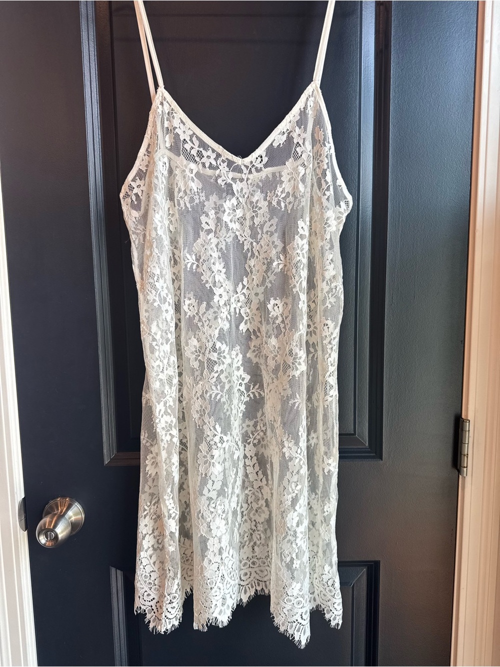 Express White Floral Lace Dress